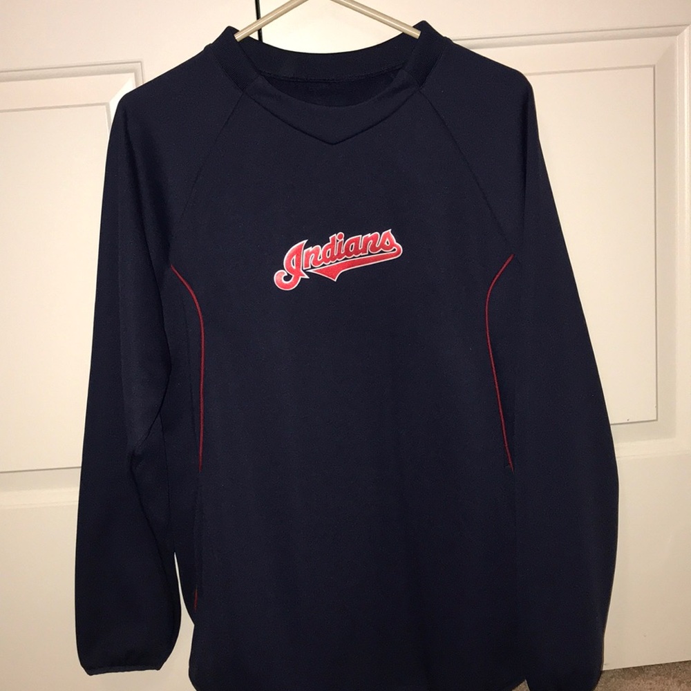 Indians long sleeve crew neck